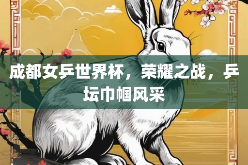 成都女乒世界杯，荣耀之战，乒坛巾帼风采
