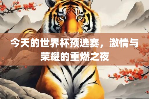 今天的世界杯预选赛，激情与荣耀的重燃之夜漯河市盈旭机械设备有限公司