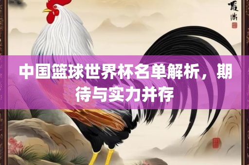 中国篮球世界杯名单解析，期待与实力并存