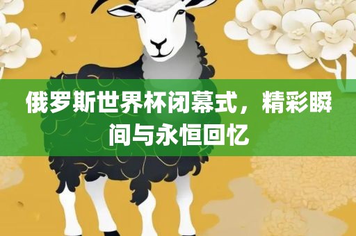 俄罗斯世界杯闭幕式，精彩瞬间漯河市盈旭机械设备有限公司与永恒回忆