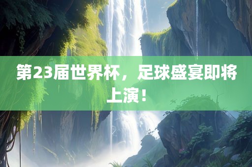 第23届世界杯，足球盛宴即将上演！