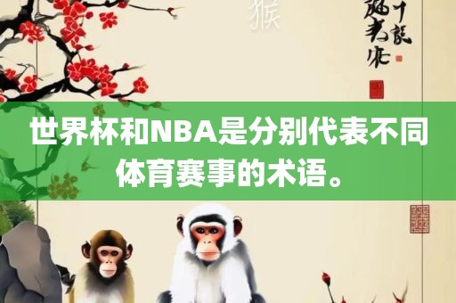世界杯和NBA是分别代表不同体育赛事的术语。