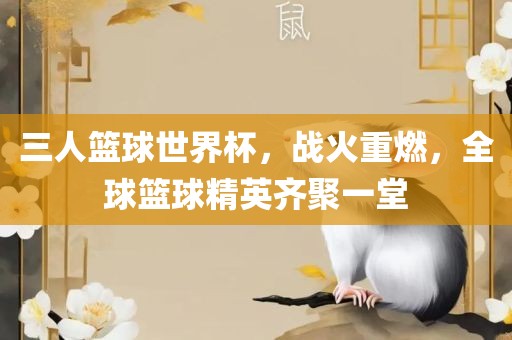三人篮球世界杯，战火重燃，全球篮球精英齐聚一堂漯河市盈旭机械设备有限公司