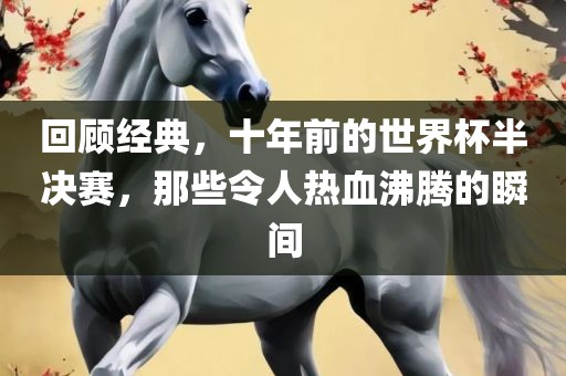 回顾经典，十年前的世界杯半决赛，那些令人热血沸腾的瞬间
