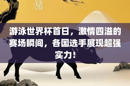 游泳世界杯首日，激情四溢的赛场瞬间，各国选手展现超强实力！
