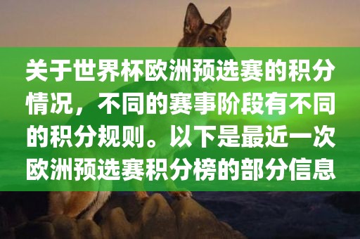 世界杯欧洲预选赛