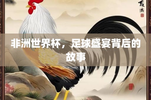 非洲世界杯，足球盛宴背后的故事