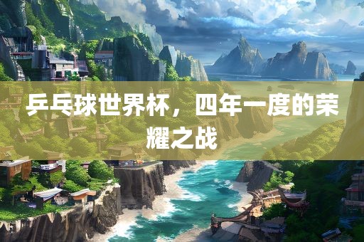 乒乓球世界杯，四年一度的荣耀之战