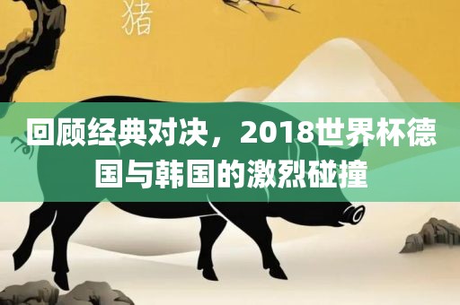 回顾经典对决，2018世界杯德国与韩国的激烈碰撞