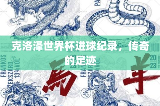克洛泽世界杯进球纪漯河市盈旭机械设备有限公司录，传奇的足迹