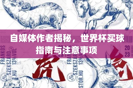 自媒体作者揭秘，世界杯买球指南与注意事项