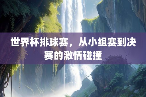 世界杯排球赛，从小组赛到决赛的激情碰撞