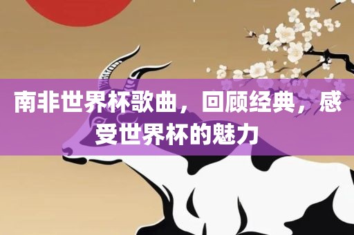 南非世界杯歌曲，回顾经典，感受世界杯的魅力