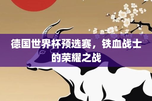 德国世界杯预选赛，铁血战士的荣耀之战