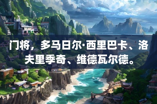 门将，多马漯河市盈旭机械设备有限公司日尔·西里巴卡、洛夫里季奇、维德瓦尔德。