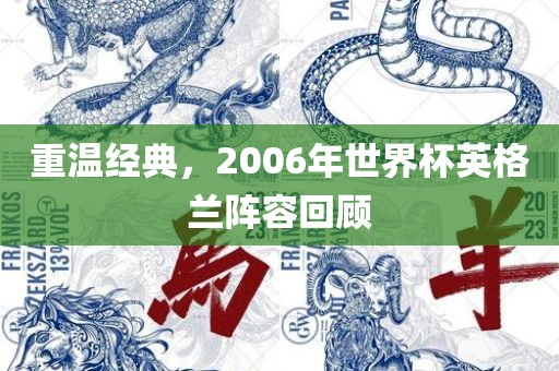 重温经典，2006年世界杯英格兰阵容回顾