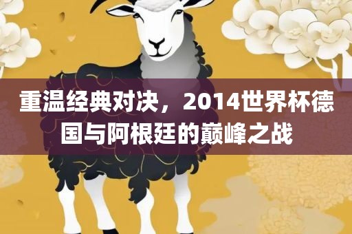 重温经典对决，2014世界杯德国与阿根廷的巅峰之战