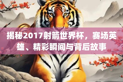 揭秘2017射箭世界杯，赛场英雄、精彩瞬间与背后故事