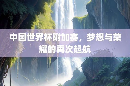 中国世界杯附加赛，梦想与荣耀的再次起航