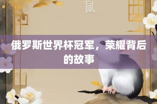 俄罗斯世界杯冠军，荣耀背后的故事