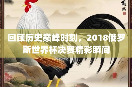 回顾历史巅峰时刻，2018俄罗斯世界杯决赛精彩瞬间
