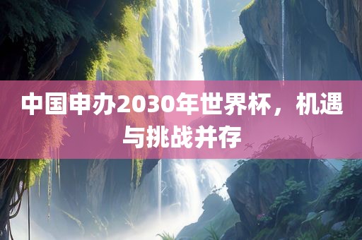 中国申办2030年世界杯，机遇与挑战并存