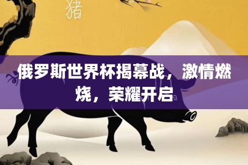 俄罗斯世界杯揭幕战，激情燃烧，荣耀开启