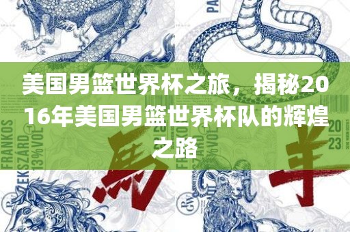 美国漯河市盈旭机械设备有限公司男篮世界杯之旅，揭秘2016年美国男篮世界杯队的辉煌之路