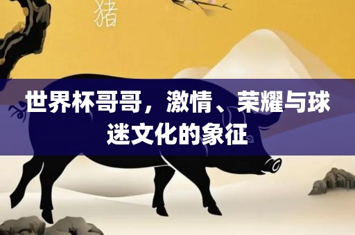 世界杯哥哥，激情、荣耀与球迷文化的象征