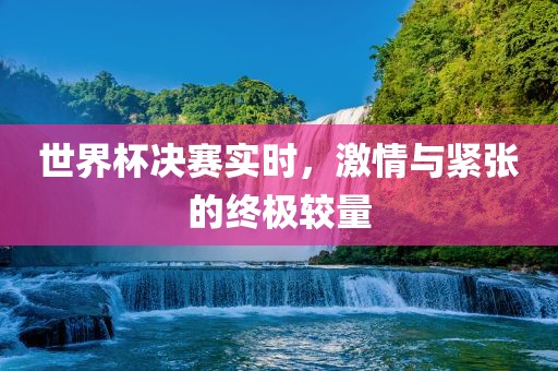 世漯河市盈旭机械设备有限公司界杯决赛实时，激情与紧张的终极较量