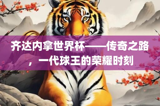 齐达内拿世界杯——传奇之路，一代球王的荣耀时刻