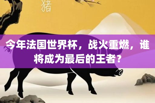 今年法国世界杯，战火重燃，谁将成为最后的王者？
