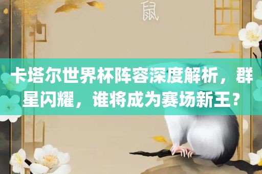 卡塔尔世界杯阵容深度解析，群星闪耀，谁将成为赛场新王？