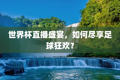 世界杯直播盛宴，如何尽享足球狂欢？