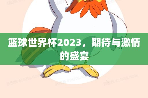 篮球世界杯2023，期待与激情的盛宴