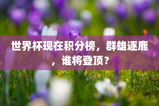世界杯现在积分榜，群雄逐鹿，谁将登顶？